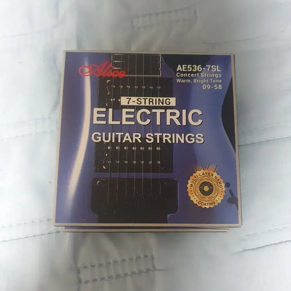 [BUNJANG] Alice AE536-7SL 7-String Electric Guitar Coated Strings (09.58) - Sealed / 미개봉4개 Alice AE536-7SL 7현 일렉기타 코팅줄 09.58