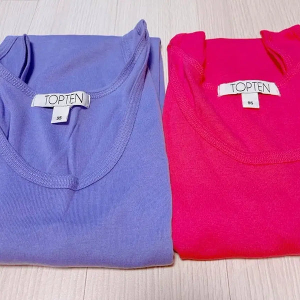 [BUNJANG] TOPTEN Women's Camisole Set (2 pcs) - Pink & Purple / 탑텐 여성 런닝 95 핑크+보라 일괄
