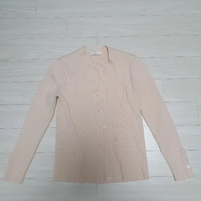 [BUNJANG] Ivory Ribbed Knit Cardigan / 아이보리 골지 니트 가디건