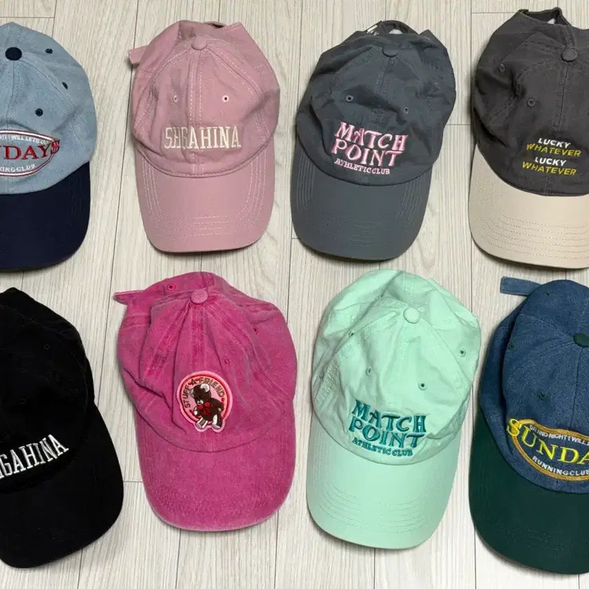[BUNJANG] Vintage Lettering Embroidered Baseball Cap / (개별판매가능)빈티지 레터링 자수 볼캡 모자