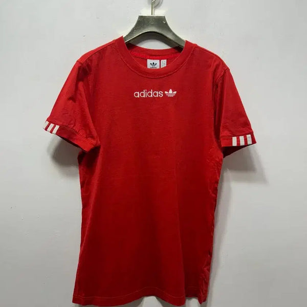 [BUNJANG] Adidas Red Short Sleeve T-Shirt L / 아디다스 빨간색 반팔 티셔츠 L