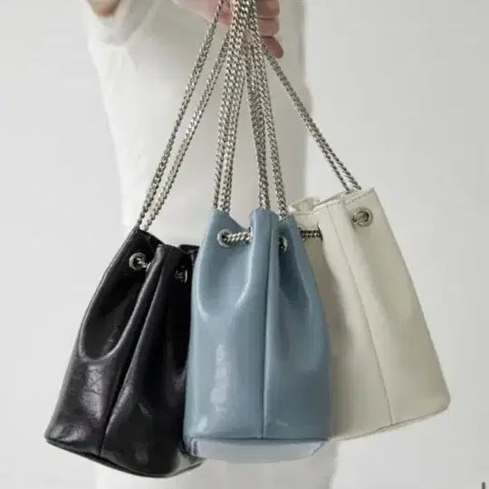 [BUNJANG] Annoz Chain Strap Tote Bag (Black) / 앤오즈가방(블랙색상)