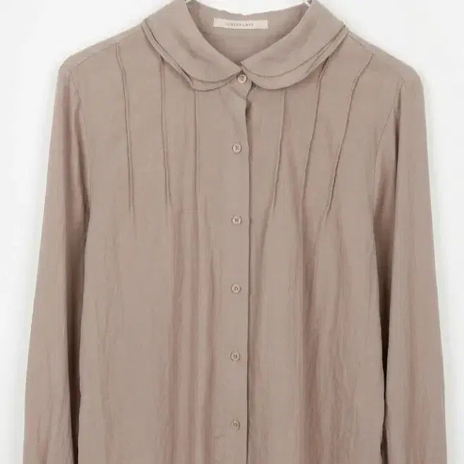 [BUNJANG] Beige Collar Blouse / 베이지 카라 블라우스