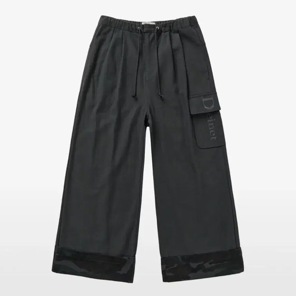 [BUNJANG] Dainit Roll-up Cargo Banding Pants Charcoal / 다이닛 롤업 카고 밴딩 팬츠 차콜