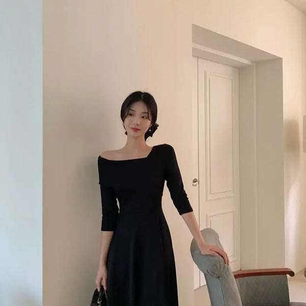 [BUNJANG] Flare Long Dress / 플레어 롱 원피스