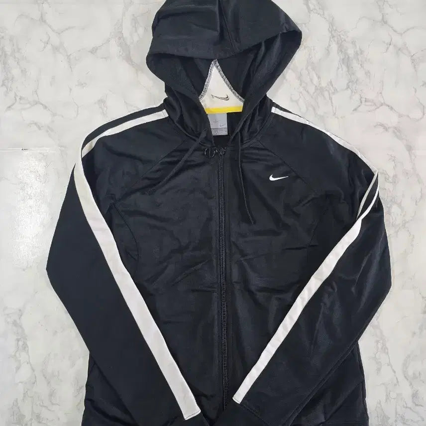 [BUNJANG] Nike Black Hooded Zip-Up Track Jacket - Women's Medium / 나이키 블랙 후드 집업 트랙 자켓 여성M