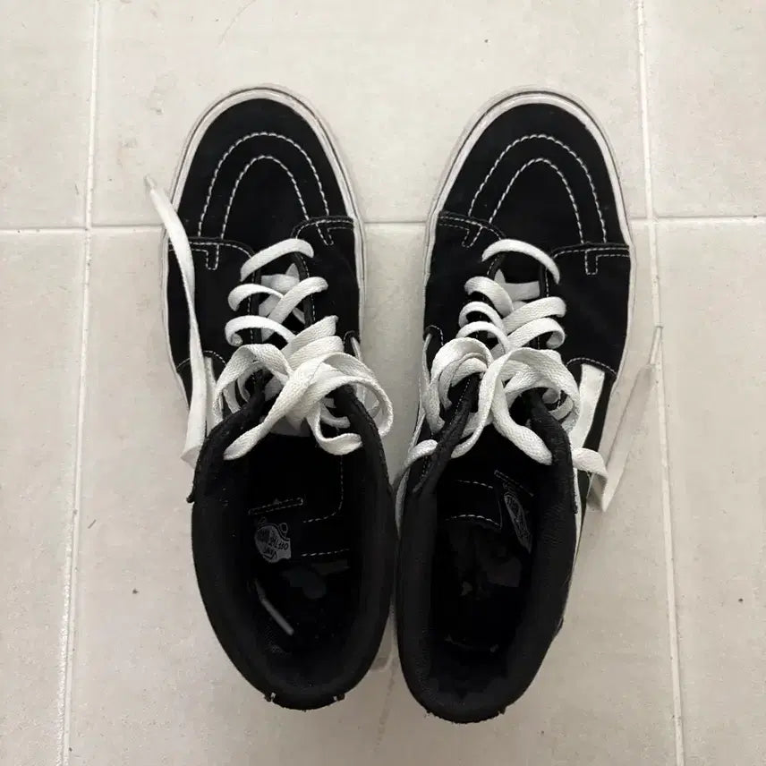 [BUNJANG] Vans Sk8-Hi Black Skateboard Shoes / 반스 Sk8-Hi 블랙 스케이트보드화