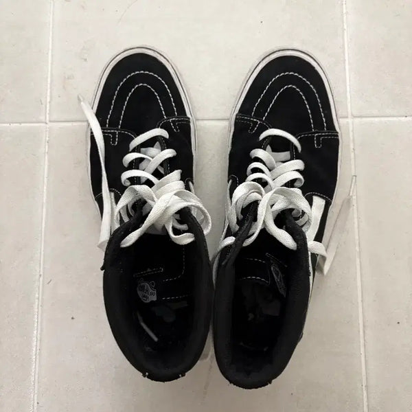 [BUNJANG] Vans Sk8-Hi Black Skateboard Shoes / 반스 Sk8-Hi 블랙 스케이트보드화