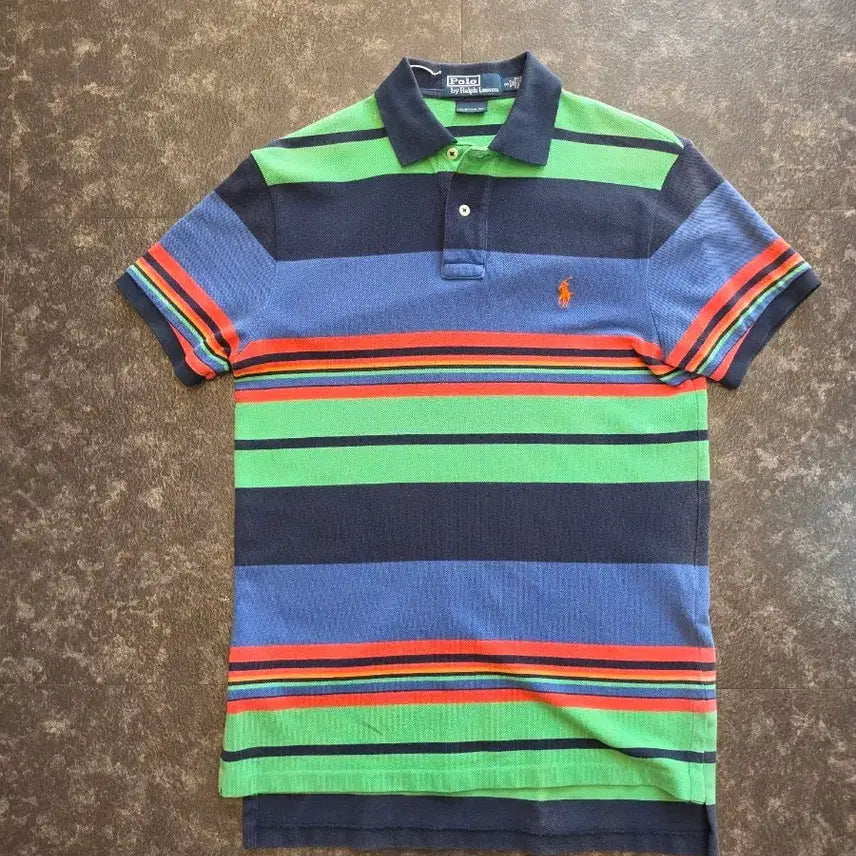 [BUNJANG] Polo Ralph Lauren Custom Fit Multi Stripe Short Sleeve T-Shirt / 폴로 랄프로렌 멀티 스트라이프(커스텀)반팔