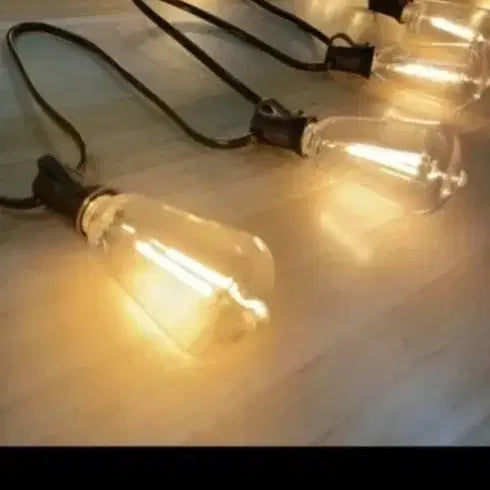 [BUNJANG] LED String Lights, 15m, 25 Sockets, 220V / 줄조명led 220v코드(15미터 25소켓) 캠핑및 마당 야외등