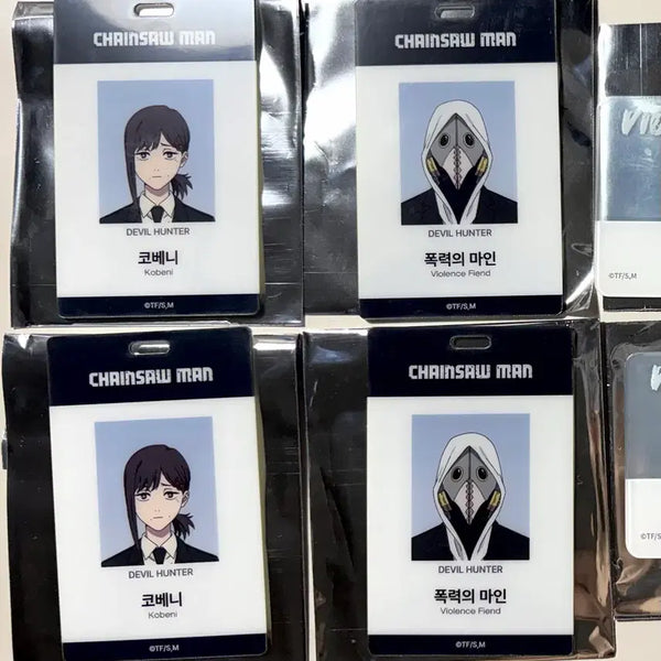 [BUNJANG] Chainsaw Man Pop-Up Badge Set - Koven (Violence x Koven) / [판매] 체인소맨 팝업 아이디 카드 폭력의 마인 코베니 폭력코베