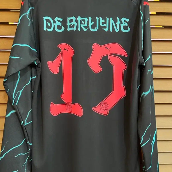 [BUNJANG] 23-24 Manchester City Kevin De Bruyne Long Sleeve Jersey - Japan Tour / 23-24 맨시티 케빈 더브라위너 유니폼 일본투어 마킹 긴팔