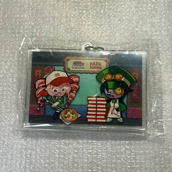 [BUNJANG] Papa John's x Cookie Run Keyring (Version 0606) / 파파존스X쿠키런 키링 공육회