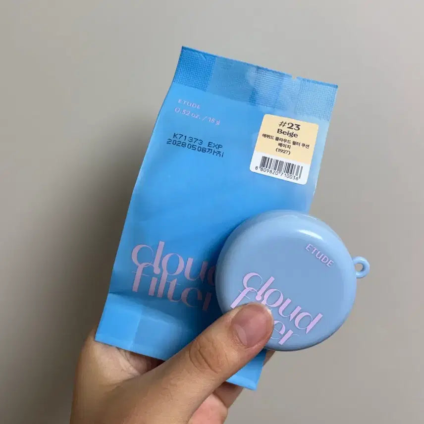 [BUNJANG] Etude Cloud Filter Cushion Refill (23 Beige) with Mini Cushion / 에뛰드 클라우드 필터 쿠션 23호 베이지 리필 + 미니쿠션 새상품