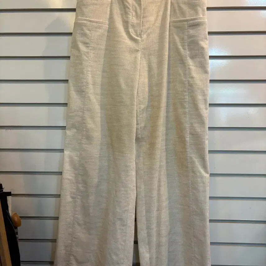 [BUNJANG] LATT Ivory Corduroy Wide Pants / LATT 아이보리 코듀로이 와이드 팬츠