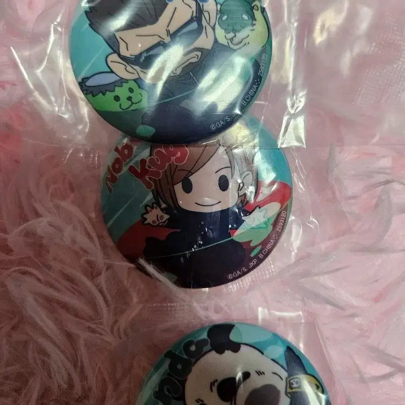 [BUNJANG] Jujutsu Kaisen Masamichi Yaga, Nobara, Panda Pin Set / 주술회전 야가 마사미치 / 노바라 / 팬더 뱃지 세트