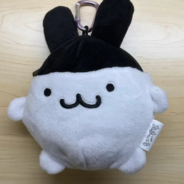 [BUNJANG] Bandai Tamagotchi Mimitchi Pouch Carabiner Plush Keychain / 반다이 다마고치 미미치 파우치 카라비너 인형 키링