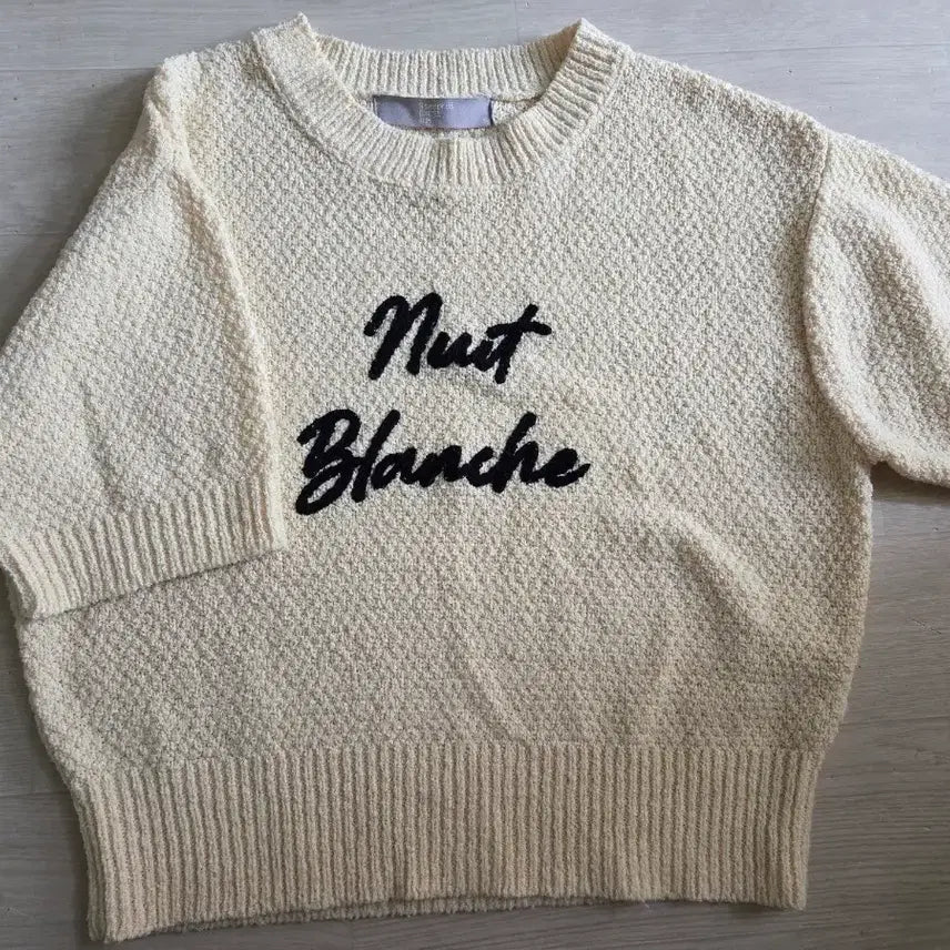 [BUNJANG] 8 Seconds Knit Short Sleeve T-Shirt (Size S) / 에잇세컨즈 니트반팔 (S)