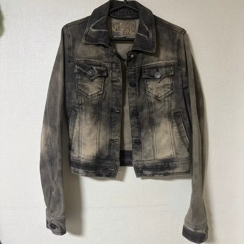 [BUNJANG] Death Rise Washed Black Denim Jacket / 흑청 데님 워싱 자켓 데스라이즈