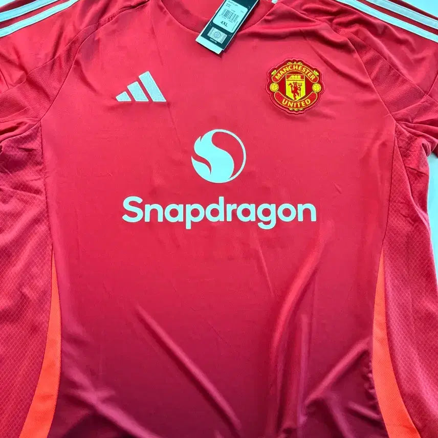 [BUNJANG] Adidas Manchester United 24-25 Fernandez #8 4XL Short Sleeve Jersey / 아디다스 맨유 24-25 페르난데스 마킹 4XL 반팔 새제품