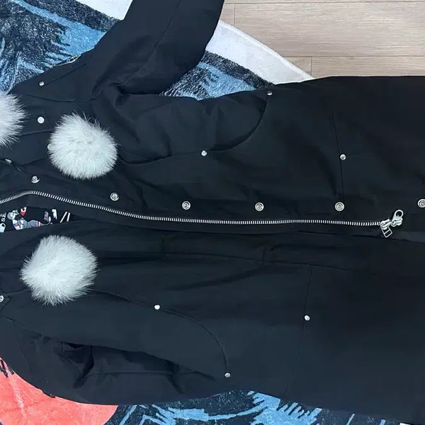 [BUNJANG] MooSNerkle Long Padding Black / 무스너클 롱패딩 블랙