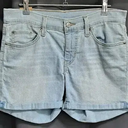 [BUNJANG] Levi's Women's Light Wash Denim Shorts / 리바이스 여성 연청 데님 반바지 숏팬츠