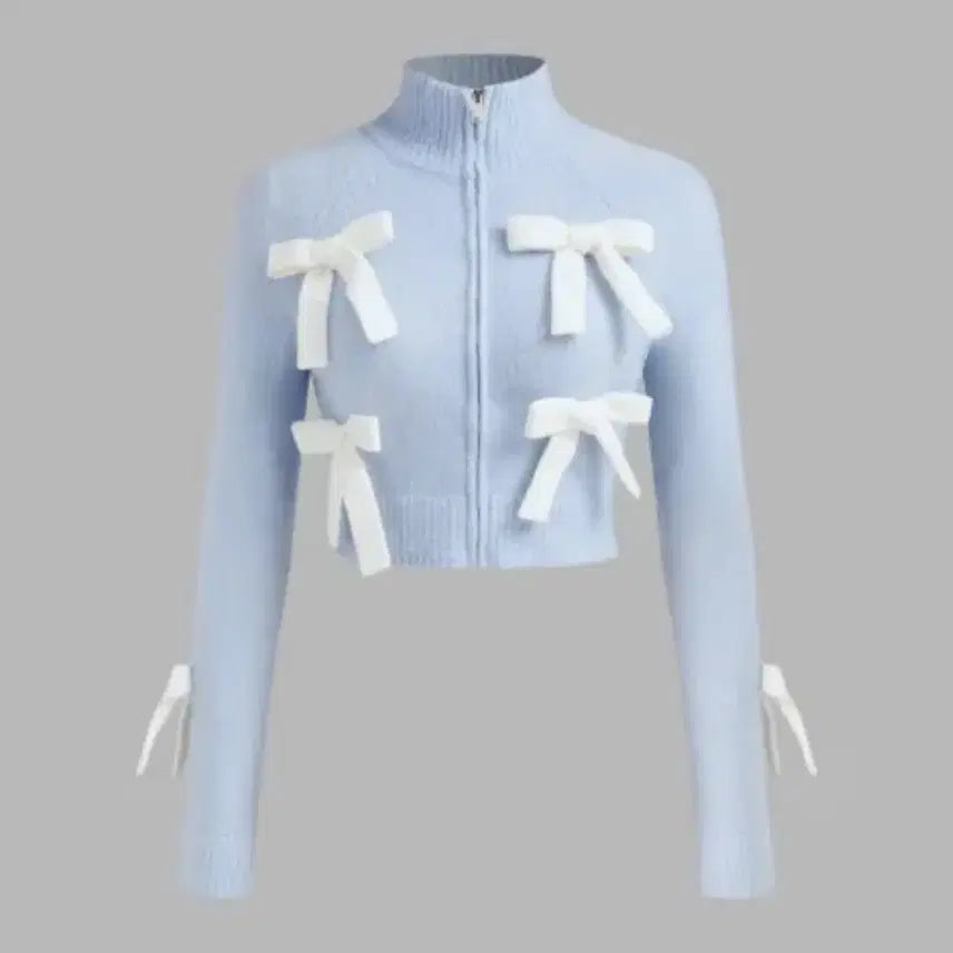 [BUNJANG] Shop Cider Angora Ribbon Knit Cardigan (Wonyoung Wear) / (장원영 착용) 샵사이다 보크노트 니트 가디건