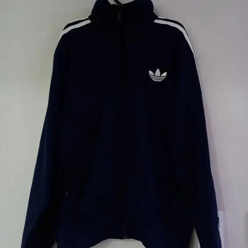 [BUNJANG] Adidas Firebird Navy/White Track Top Jersey / 아디다스 파이어버드 네이비 남흰 트랙탑 저지 져지집업 110/XXL