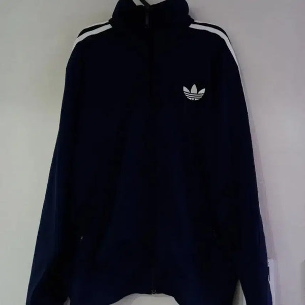 [BUNJANG] Adidas Firebird Navy/White Track Top Jersey / 아디다스 파이어버드 네이비 남흰 트랙탑 저지 져지집업 110/XXL