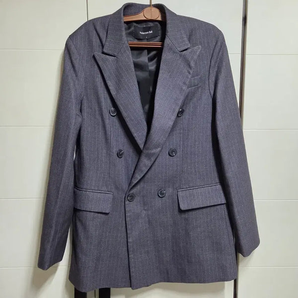 [BUNJANG] Andersson Bell Stripe Double Button Jacket / 앤더슨벨 스트라이프 더블 버튼 자켓