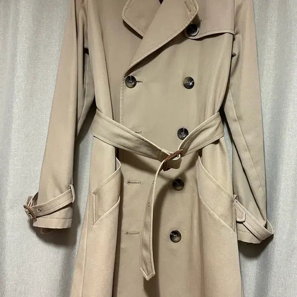 [BUNJANG] A.P.C. Trench Coat (XS Beige) / A.P.C. 아페쎄 면혼방 트렌치코트(XS 베이지)