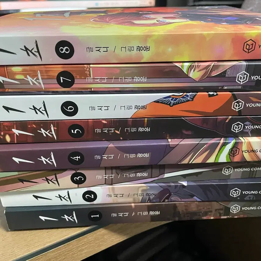 [BUNJANG] YOUNG COM 1-8 Complete Set / 1초 만화책 전권 세트 YOUNG COM