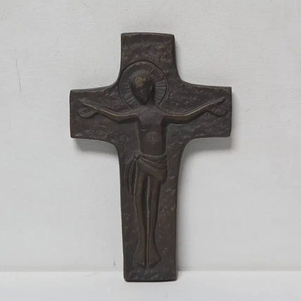 [BUNJANG] 1950s Italian Antique Artist Brass Cast Cross / (일부 불우이웃돕기 성금)50년대  앤틱 작가 황동 주물 십자가 이탈리아