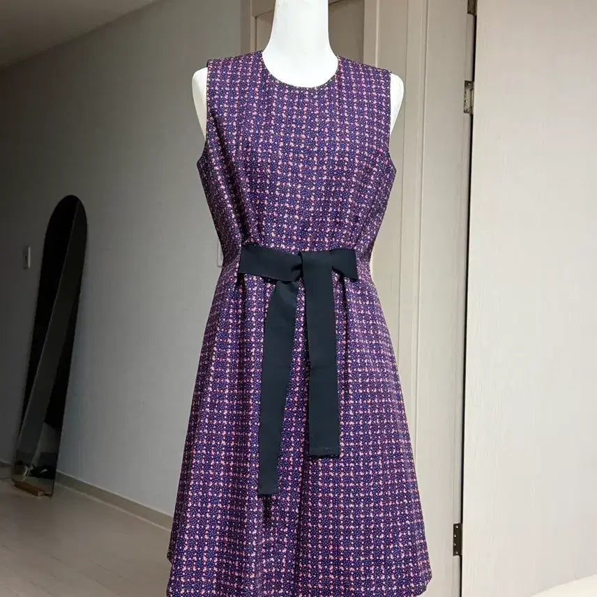 [BUNJANG] And Other Stories Navy Pink Pattern Midi Dress / 앤아더스토리 드래스