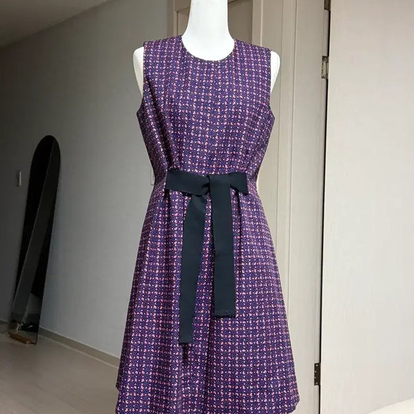 [BUNJANG] And Other Stories Navy Pink Pattern Midi Dress / 앤아더스토리 드래스