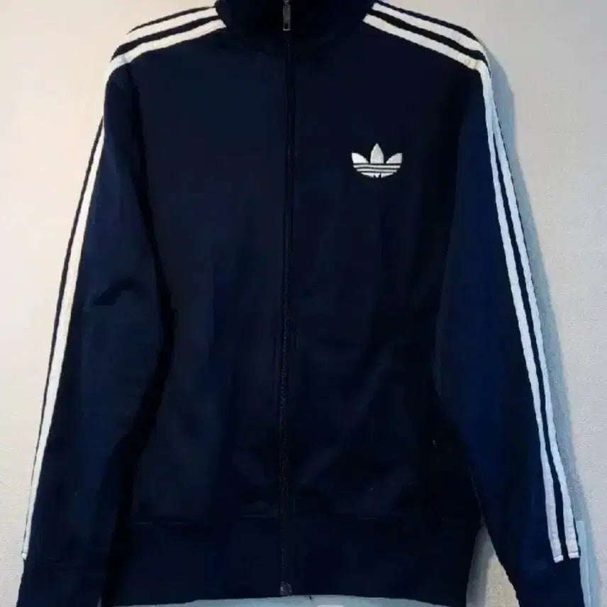 [BUNJANG] Adidas Navy Track Top Jersey Zip-Up / 아디다스 네이비 트랙탑 저지 져지집업 90/S
