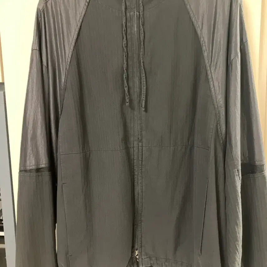 [BUNJANG] Politeurol Old Block Zip Parka Black / 폴리테루 올드 블록 집 파카 블랙 (3)