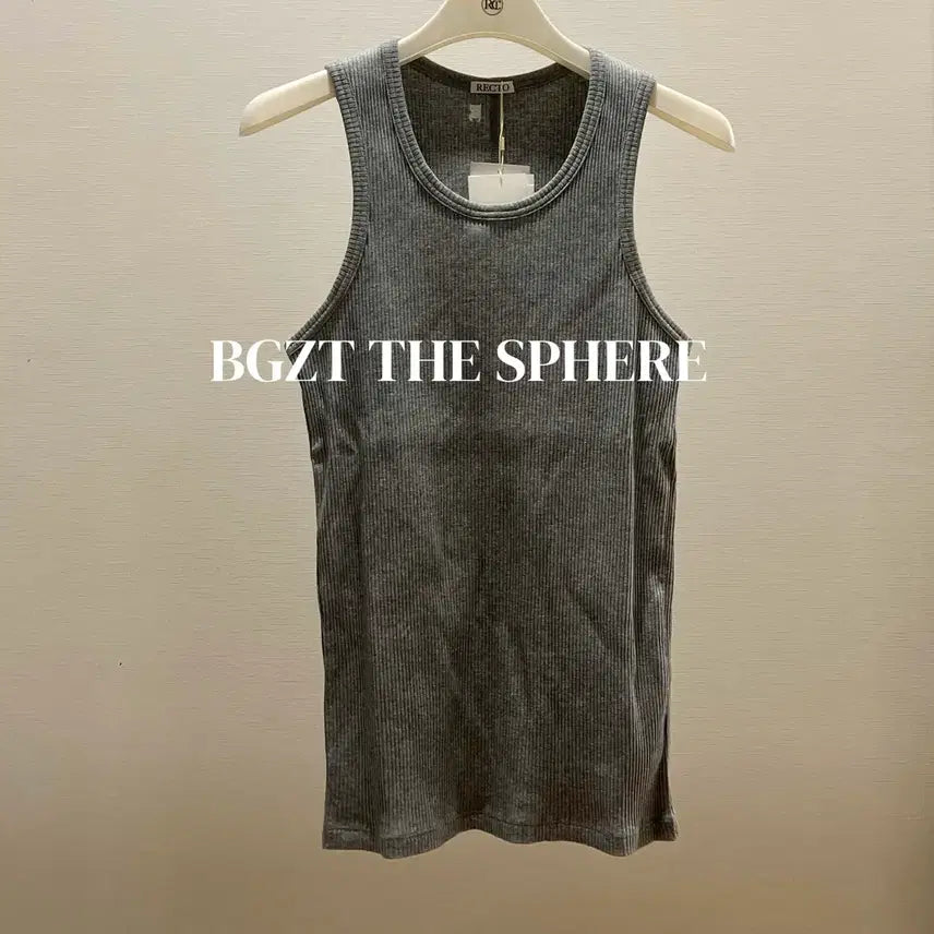 [BUNJANG] RECTO 26SS Ribbed Tank Top Sleeveless Melange Grey / 렉토 26SS 립 골지 탱크탑 슬리브리스 멜란지 그레이