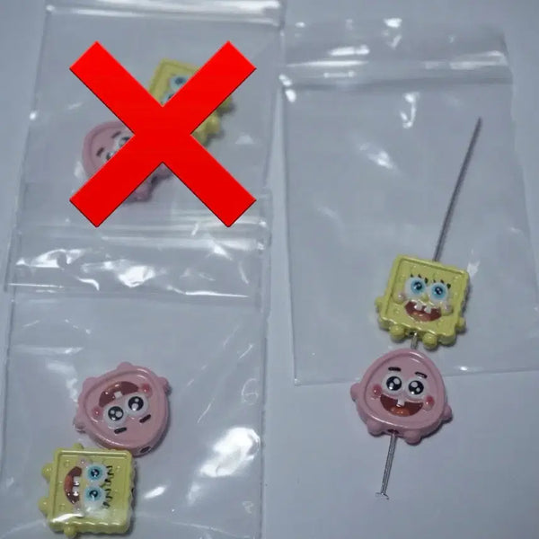 [BUNJANG] SpongeBob Metal Beads / DIY 스펀지밥 메탈비즈