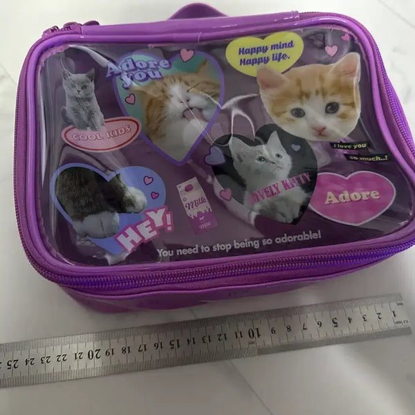 [BUNJANG] Cat Cosmetic Pouch / 고양이 화장품 파우치 4,000원