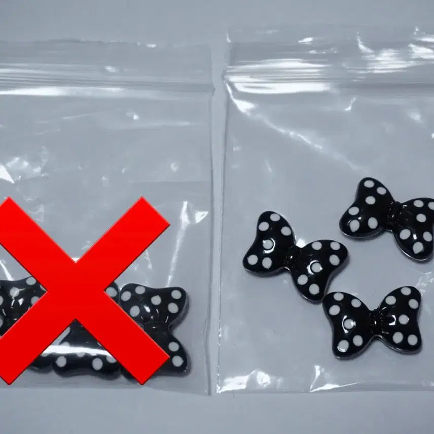 [BUNJANG] DIY Dotted Ribbon Metal Beads / DIY 도트리본 메탈비즈