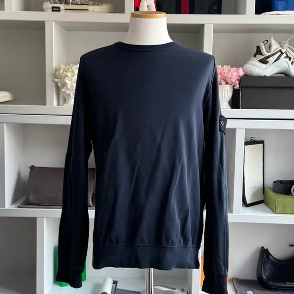 [BUNJANG] Stone Island Ghost Piece Sweatshirt Hoodie M Dark Navy / [더핸드,M] 스톤아일랜드 고스트피스 맨투맨 후드티 긴팔티 쭉티