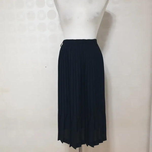 [BUNJANG] Black Pleated Long Skirt (Size 77) / 주름치마77/블랙치마77/블랙스커트77/롱스커트77