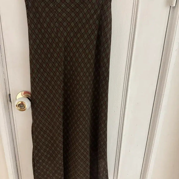 [BUNJANG] Sculptor Vintage Check Bias Sheer Skirt / 스컬프터 빈티지 체크 바이어 쉬어 스커트