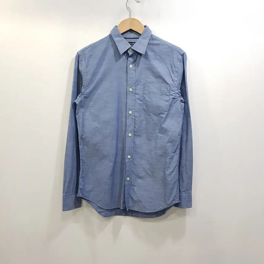[BUNJANG] Vintage Solid Plain Classic Long Sleeve Shirt (Men's S) / 빈티지 솔리드 무지 클래식 긴팔 셔츠 남S Q131