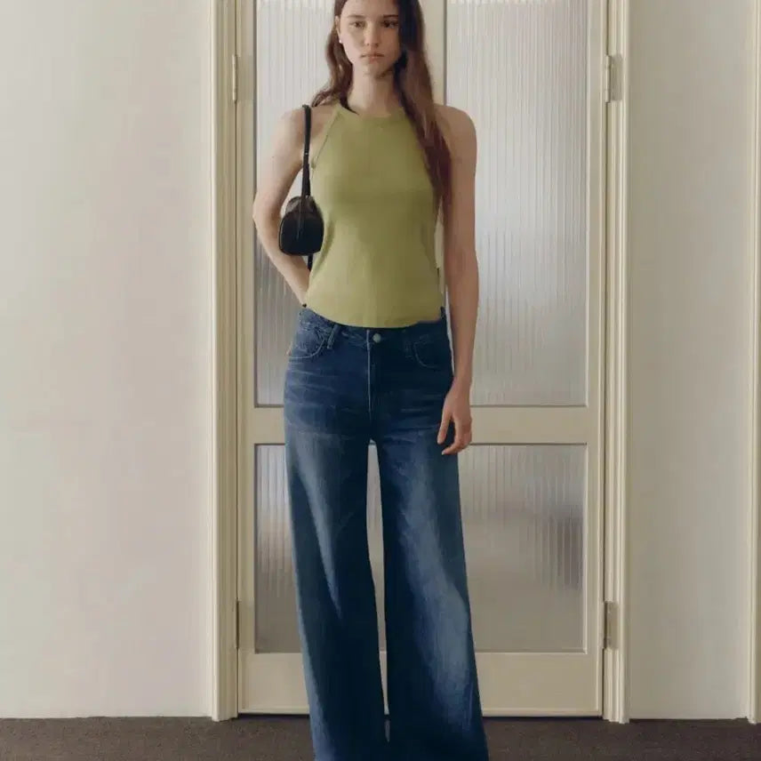 [BUNJANG] For Your Eyes Only Calf Side Tuck Denim Jeans / 포유어아이즈온리 포유온 데님(calf side tuck denim)