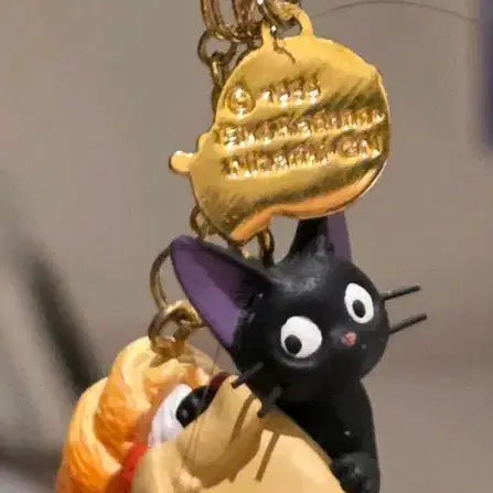 [BUNJANG] Kiki's Delivery Service Jiji Cat Charm Keychain Accessory / 마녀배달부 키키 지지 지브리 키링 굿즈 핸드폰줄 소품