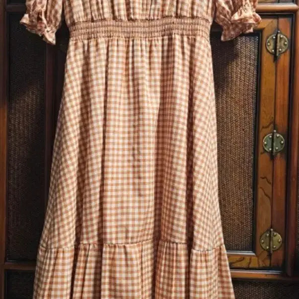 [BUNJANG] Olive des Olive Check Long Dress / (새제품)올리브데올리브 체크 롱 원피스