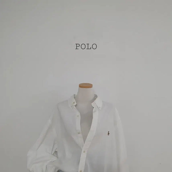 [BUNJANG] Polo Ralph Lauren White Pony Logo Cotton Shirt XXL / No.26071006 큐알 폴로 랄프로렌 화이트 셔츠