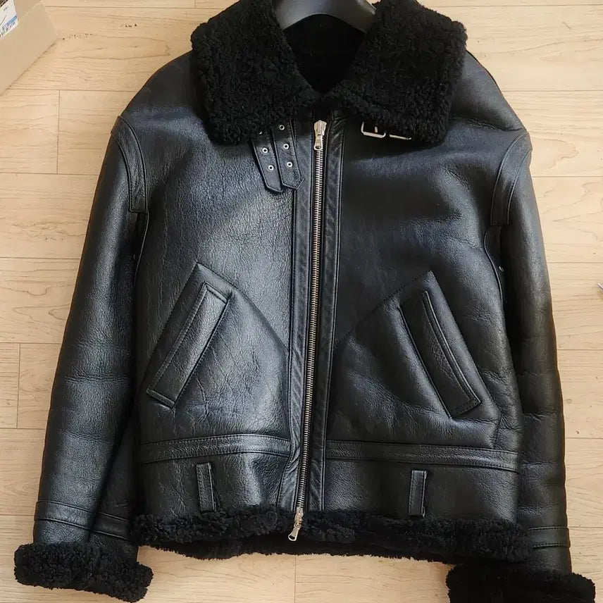 [BUNJANG] Andersson Bell Black Leather Mustang Jacket / 블랙 무스탕 양가죽 자켓 - 앤더슨벨